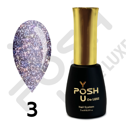 Світловідбиваючий Гель лак - Без ТРО You Posh №3 flcyp3 фото