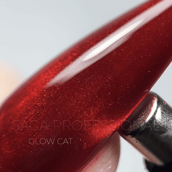 Гель лак Saga GLOW CAT котяче око №2 червоний 10 ml ЦН000138167 фото
