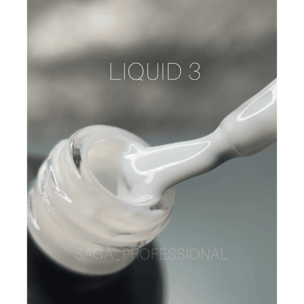 SAGA Professional LIQUID GEL №03 гель для нарощування молочний 15 ml ЦН000131792 фото