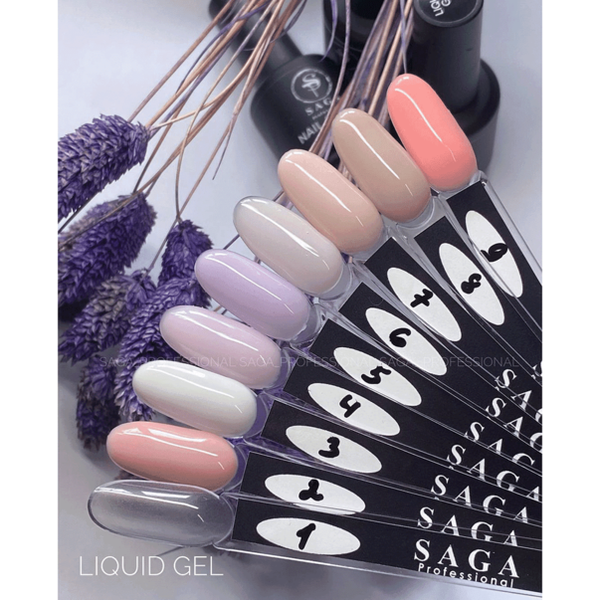 SAGA Professional LIQUID GEL №04 гель для нарощування фіолетовий 15 ml ЦН000131793 фото