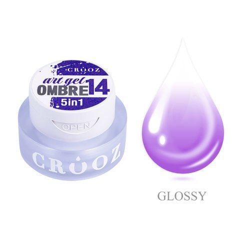Crooz Гель фарба 5 в 1 Art gel ombre № 14 35495 фото