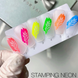SAGA Professional Neon Stamping №05 Сага Лак для стемпінгу персиковий 8 ml ЦН000131846 фото 4