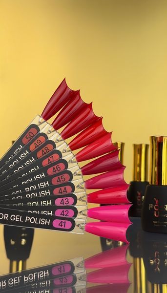 Гель лак - Без ТРО YOU POSH (7 ml). №47 - Яскраво-червоний colorposh47 фото