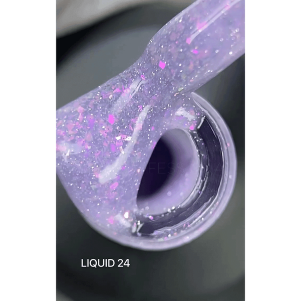 SAGA Professional LIQUID GEL №24 гель для нарощування фіолетовий 15 ml ЦН000131815 фото
