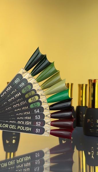 Гель лак - Без ТРО YOU POSH (7 ml). №55 - Зелений colorposh55 фото