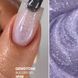 Crooz Гель для нарощування Gemstone Builder gel №08 основи світло- лавандова з шиммером та та вкрапленням фіолетової поталі 15 мл 00000037364 фото 2