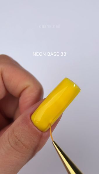 Cover Base - Без ТРО YOU POSH 12 ml №33 - Неонова яскраво-жовта baseposh12033 фото